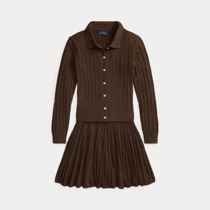 Completo Cardigan e Gonna Ralph Lauren
